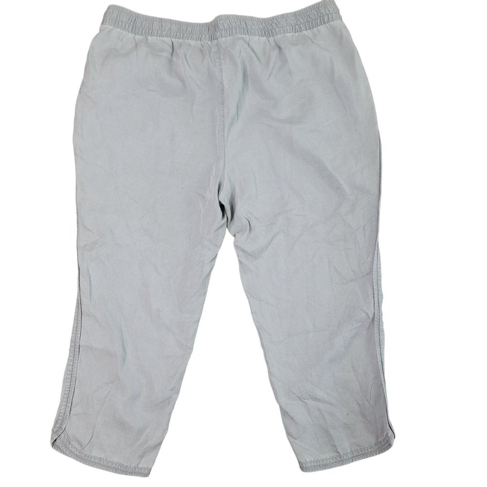 Lands End Light Weight Grey Draw String Cargo Pan… - image 2